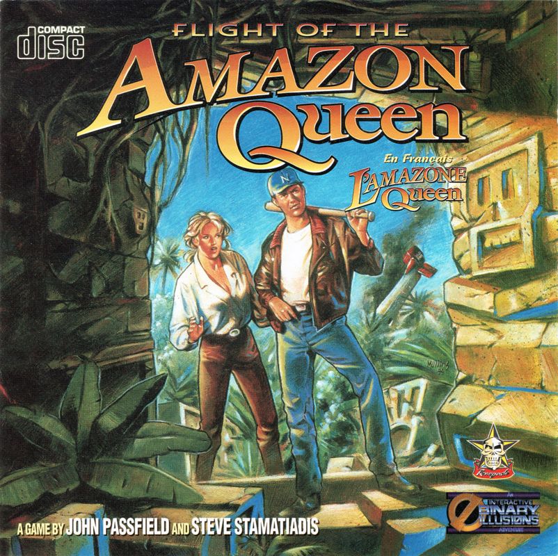 Other for Flight of the Amazon Queen (DOS): Jewel Case - Front