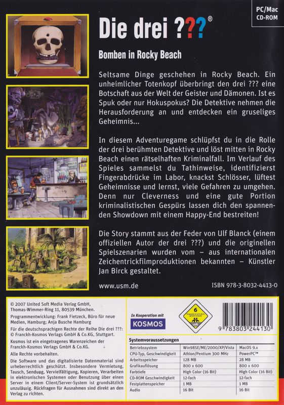 Other for Die Drei ???: Goldedition I (Macintosh and Windows): Gespensterjagd - Keep Case - Back