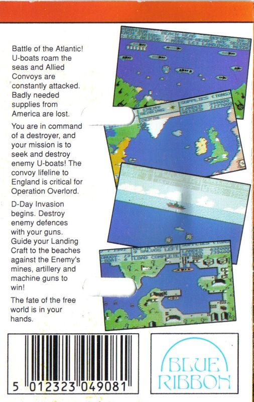Back Cover for Wulfpack (Commodore 64)