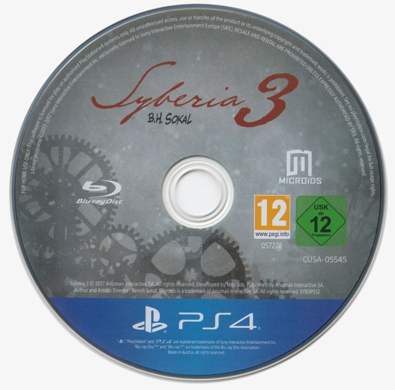 Media for Syberia 3 (PlayStation 4)