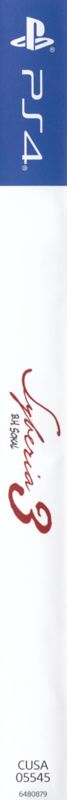 Spine/Sides for Syberia 3 (PlayStation 4)