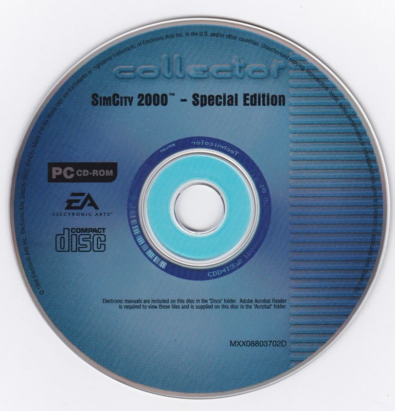 Media for SimCity 2000: CD Collection (DOS and Windows and Windows 3.x) (Electronic Arts Collector release)