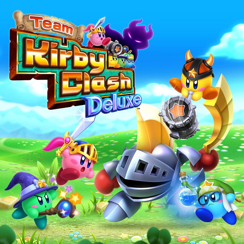 Front Cover for Team Kirby Clash Deluxe (Nintendo 3DS) (download release)