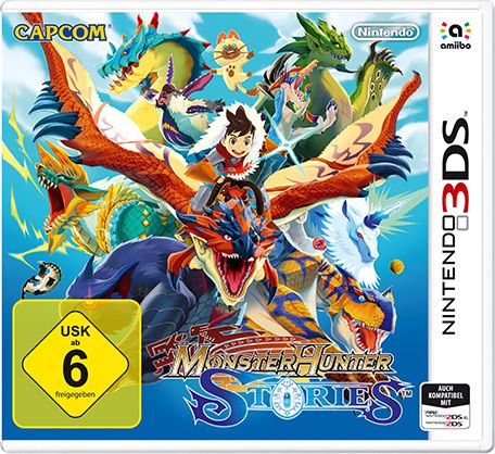 Front Cover for Monster Hunter: Stories (Nintendo 3DS) (download release)