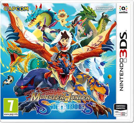 Front Cover for Monster Hunter: Stories (Nintendo 3DS) (download release)
