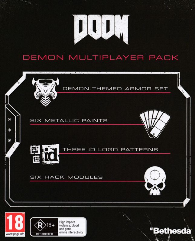 Other for Doom (UAC Pack) (PlayStation 4): DLC Code - Front