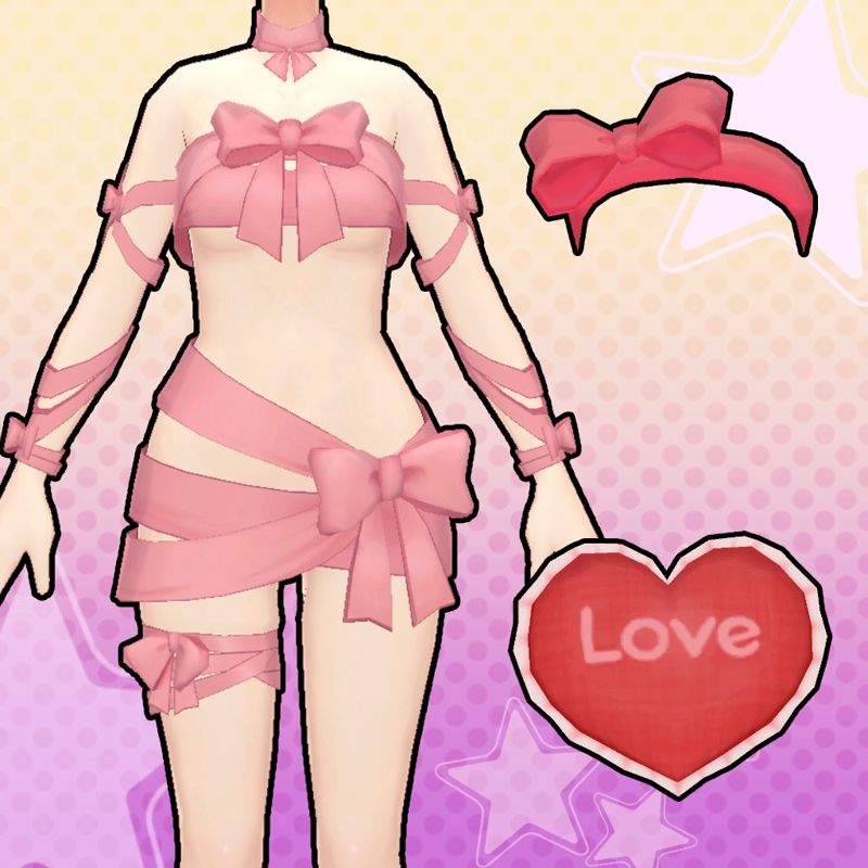 Front Cover for Gal★Gun: Double Peace - 'Sexy Ribbons' Costume Set (PS Vita and PlayStation 4) (download release)