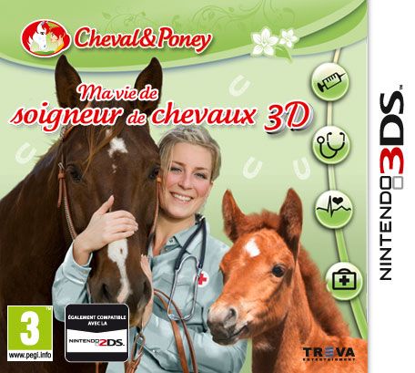 Front Cover for Horse Vet 3D (Nintendo 3DS) (download release)