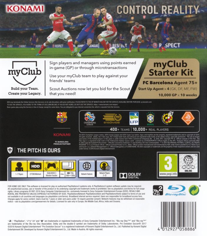 Pes 2017 Pro Evolution Soccer Ps3: comprar mais barato no