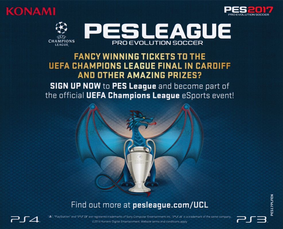 Advertisement for PES 2017: Pro Evolution Soccer (PlayStation 3): PESLEAGUE