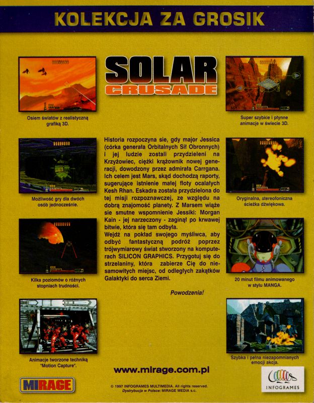 Back Cover for Solar Crusade (Windows) (Kolekcja za Grosik release)