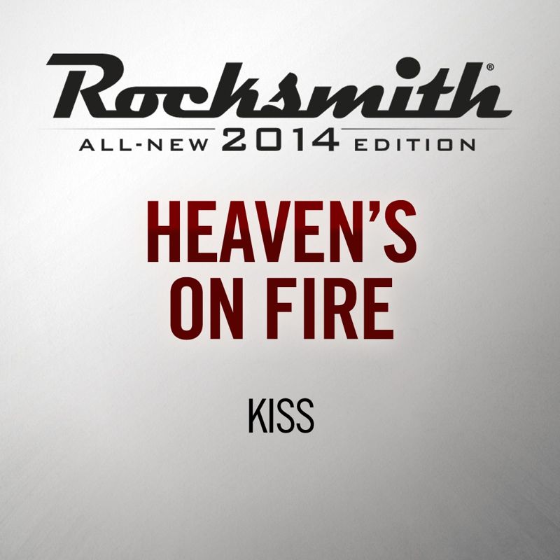 Front Cover for Rocksmith: All-new 2014 Edition - Kiss: Heaven's on Fire (PlayStation 3 and PlayStation 4) (download release)
