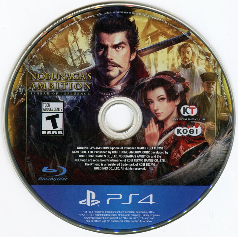 Media for Nobunaga's Ambition: Sphere of Influence (PlayStation 4)