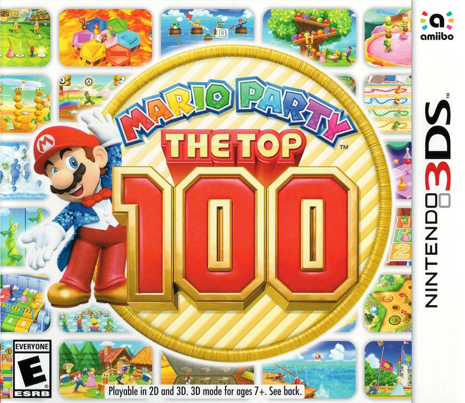 Front Cover for Mario Party: The Top 100 (Nintendo 3DS)