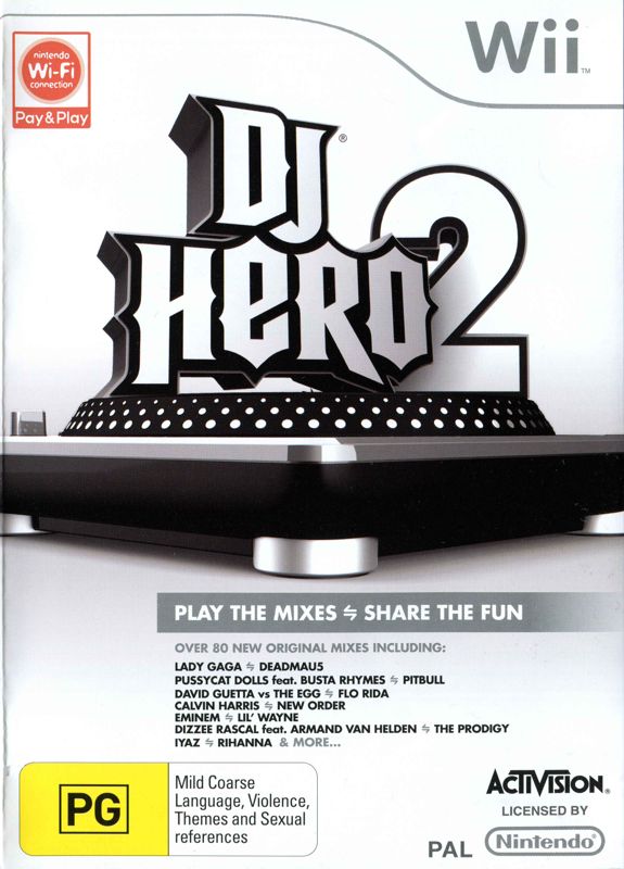Front Cover for DJ Hero 2 (Wii)
