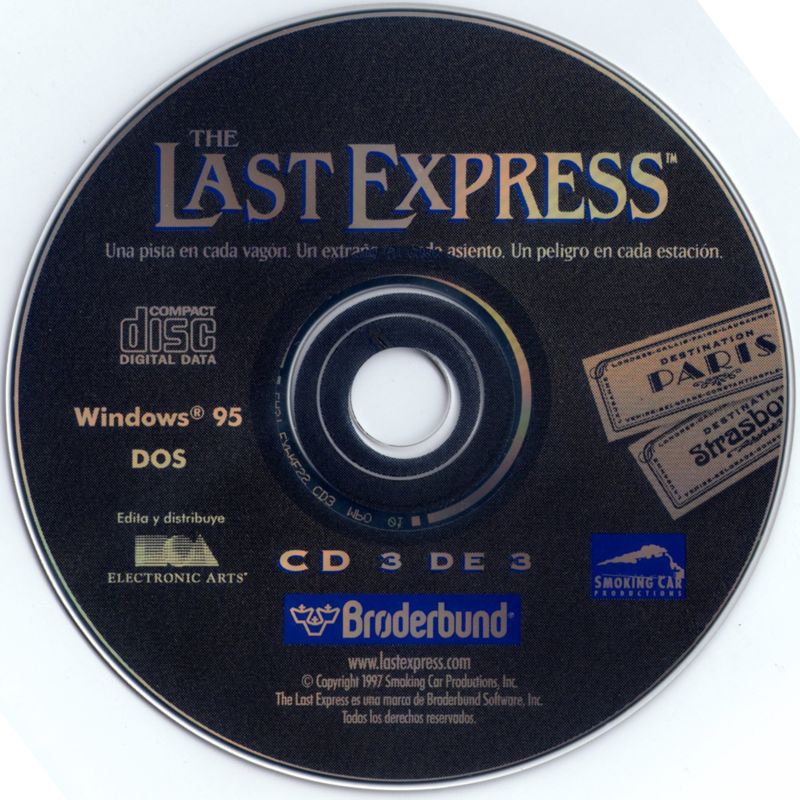 Media for The Last Express (DOS and Windows): Disc 3