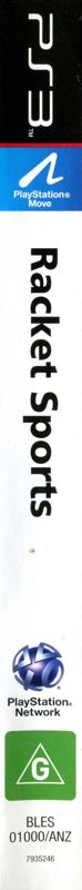 Spine/Sides for Racquet Sports (PlayStation 3)