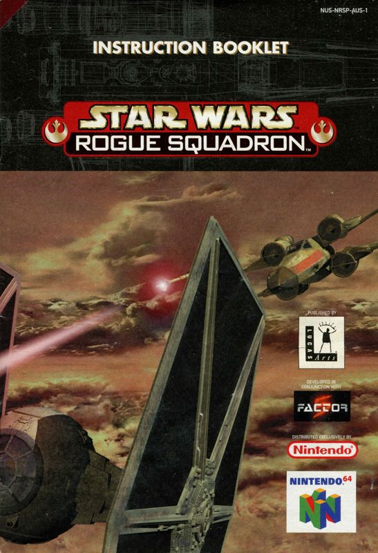 Manual for Star Wars: Rogue Squadron 3D (Nintendo 64): Front