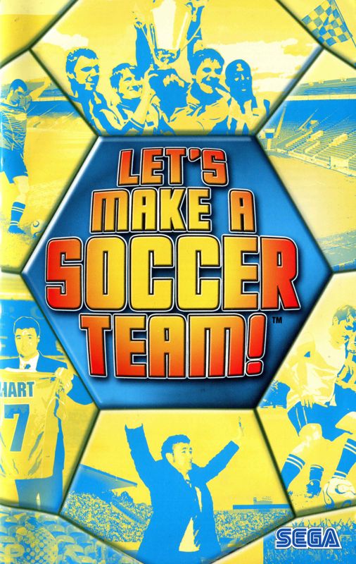 Manual for Let's Make a Soccer Team! (PlayStation 2): Front