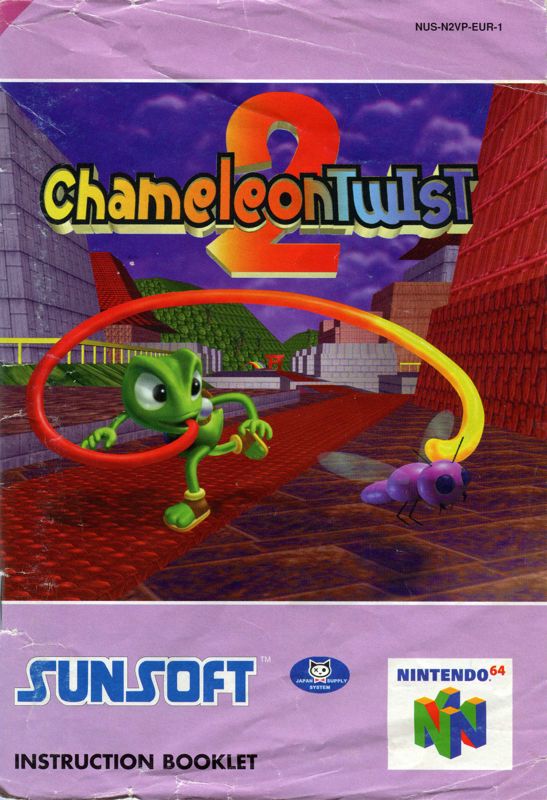 Manual for Chameleon Twist 2 (Nintendo 64): Front