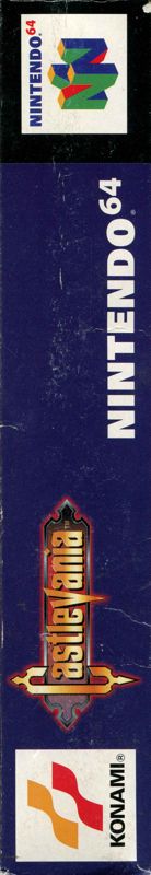 Spine/Sides for Castlevania (Nintendo 64): Top