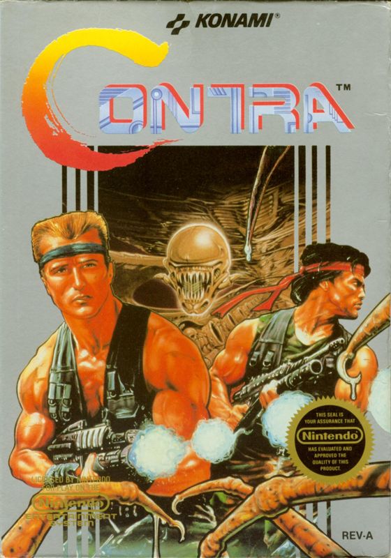 Contra Nes Jogo 100% Original Com Manual Nintendo