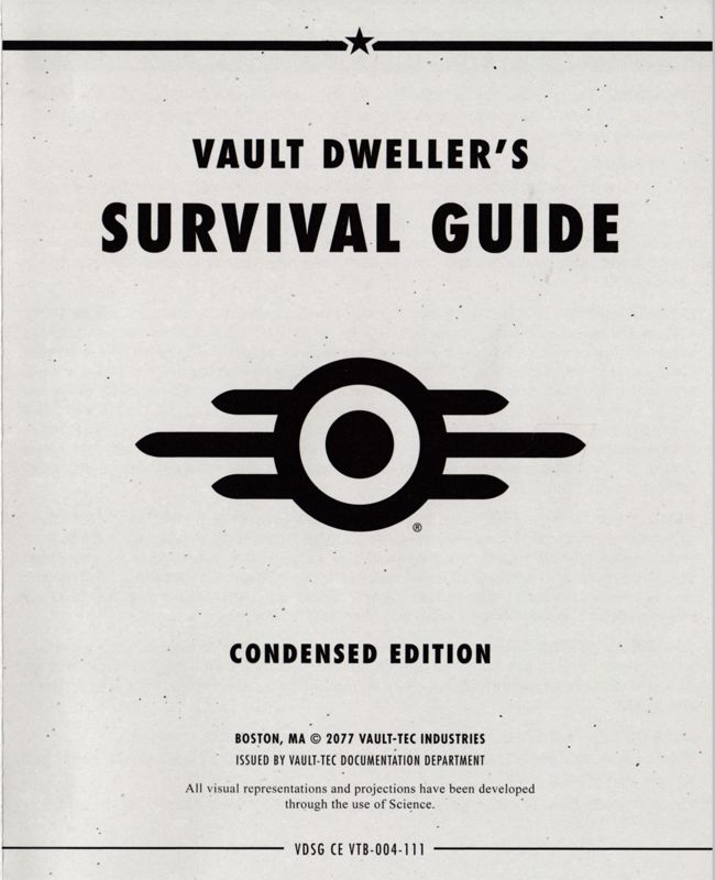 Manual for Fallout 4 (PlayStation 4): Front