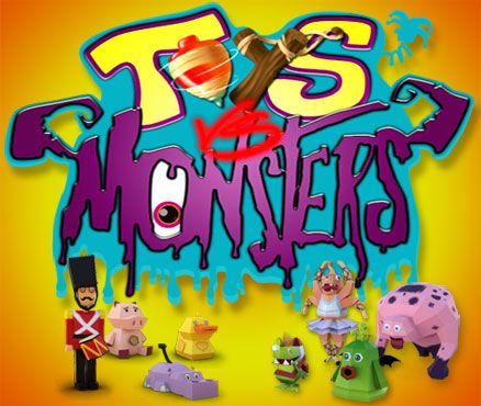 Front Cover for Toys vs Monsters (Nintendo 3DS) (download release)