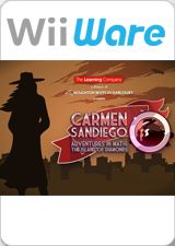 Front Cover for Carmen Sandiego Adventures in Math: The Island of Diamonds (Wii) (download release)