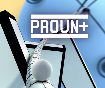 Front Cover for Proun+ (Nintendo 3DS) (download release)