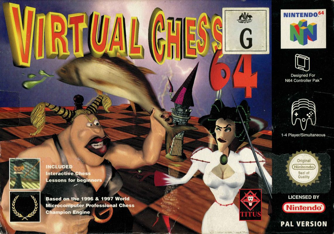 Front Cover for Virtual Chess 64 (Nintendo 64)