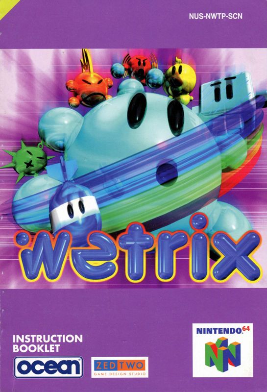 Manual for Wetrix (Nintendo 64): Front