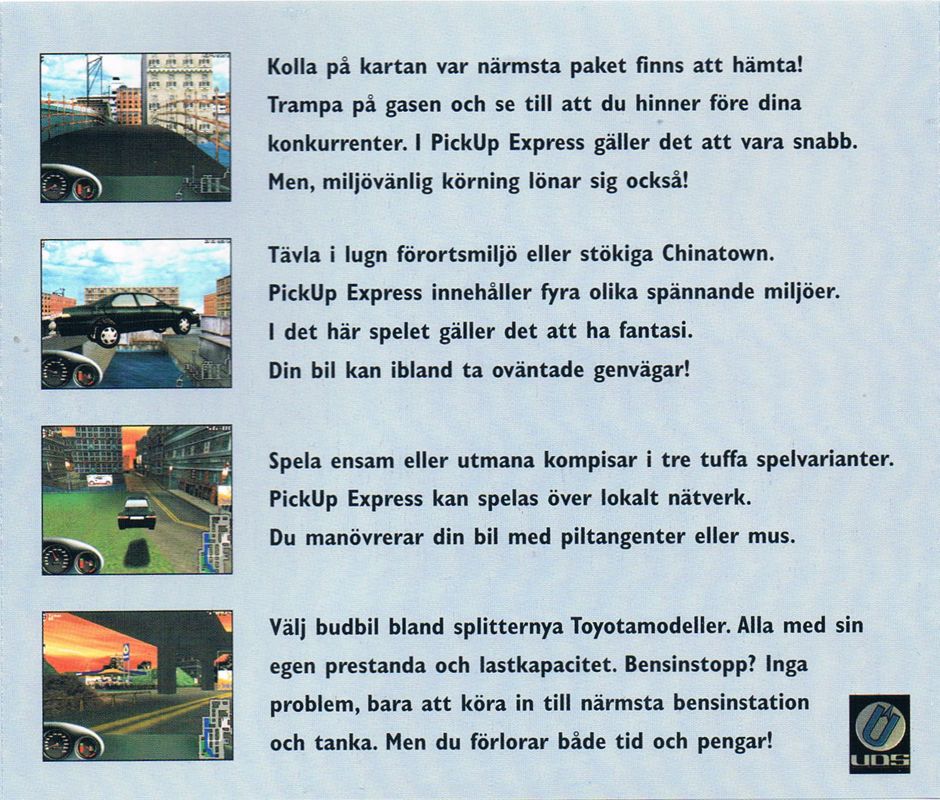 Back Cover for Pickup Express (Windows) (Toyota cars release (Also other companies are advertising in-game))