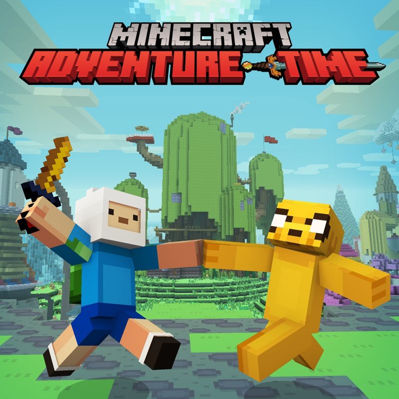 Front Cover for Minecraft: Xbox One Edition - Adventure Time Mash-up (PS Vita and PlayStation 3 and PlayStation 4) (download release)