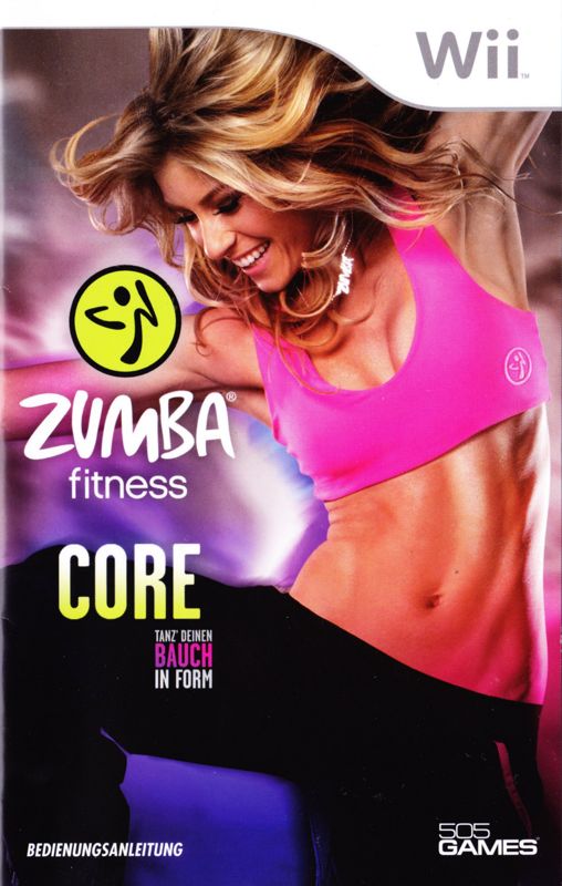 Manual for Zumba Fitness Core (Wii) (with belt): Front