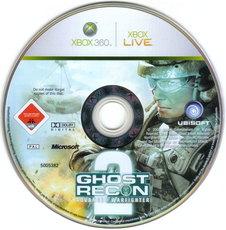 Media for Tom Clancy's Ghost Recon: Advanced Warfighter 2 - Legacy Edition (Xbox 360): Disc 1