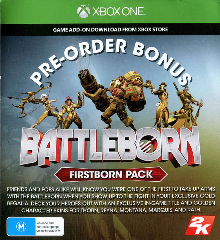 Extras for Battleborn (Xbox One): DLC card - front