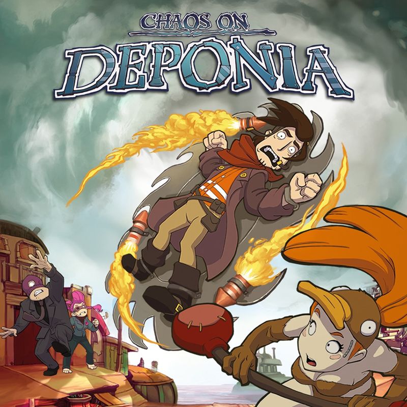 Front Cover for Chaos on Deponia (PlayStation 4) (download release)