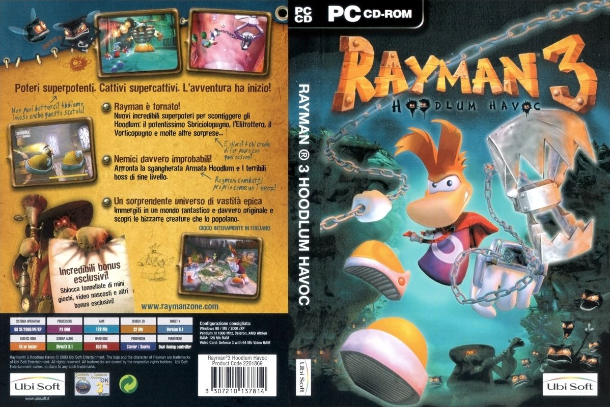 Full Cover for Rayman 3: Hoodlum Havoc (Windows)