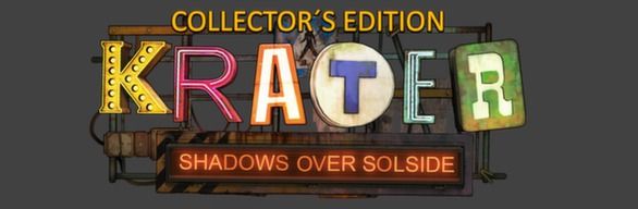 Front Cover for Krater: Shadows over Solside (Collector's Edition) (Windows) (Steam release)