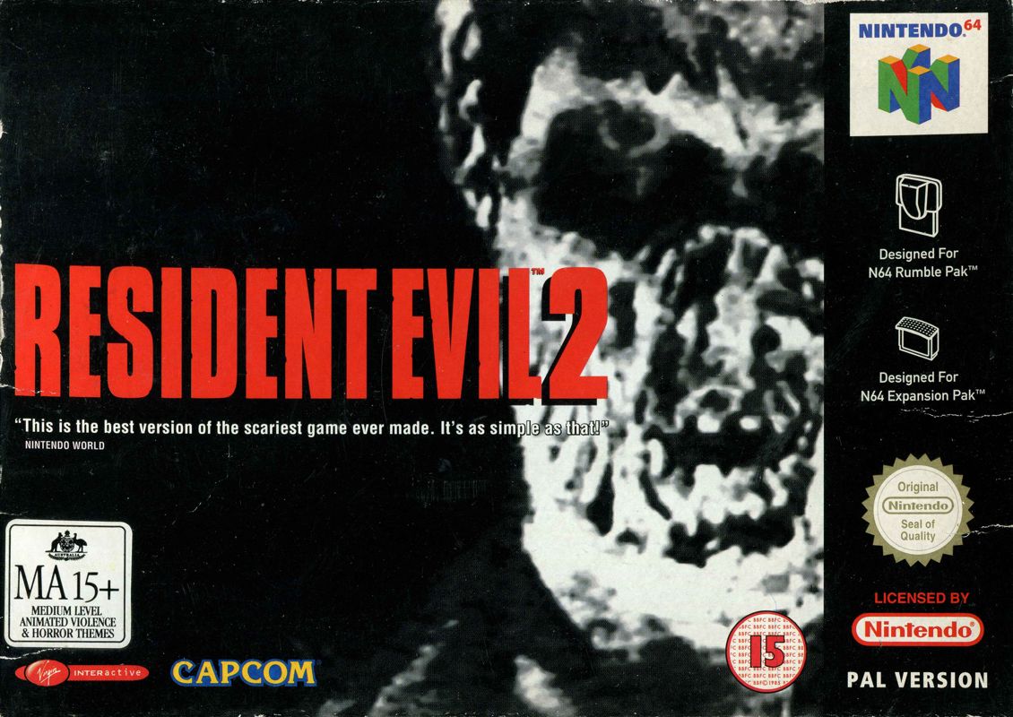 Front Cover for Resident Evil 2 (Nintendo 64)