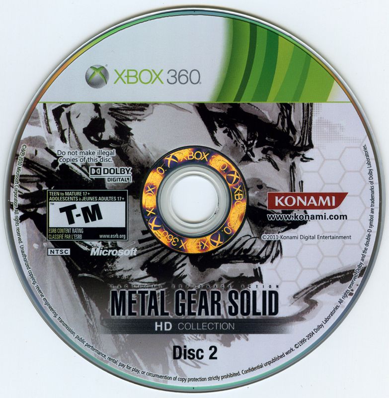 Media for Metal Gear Solid: HD Collection (Limited Edition) (Xbox 360): Disc 2/2