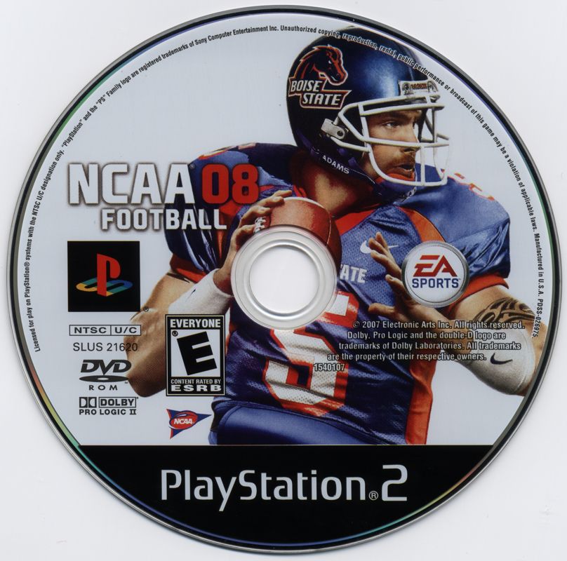 Media for NCAA Football 08 (PlayStation 2)