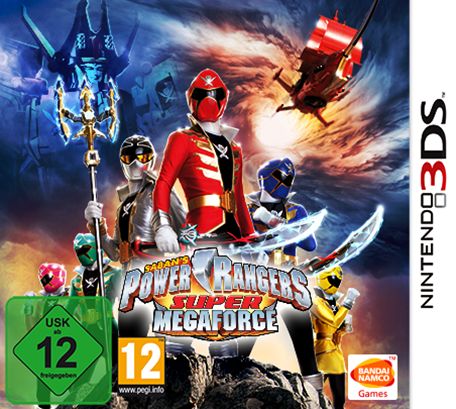 Front Cover for Saban's Power Rangers: Super Megaforce (Nintendo 3DS) (download release)