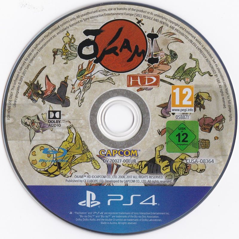 Media for Ōkami (PlayStation 4)