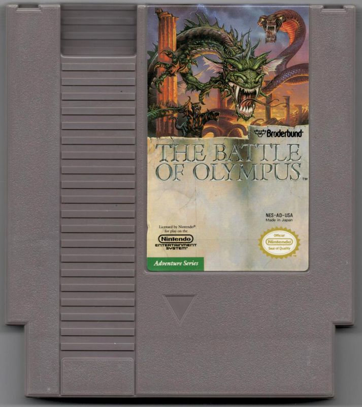 Media for The Battle of Olympus (NES)