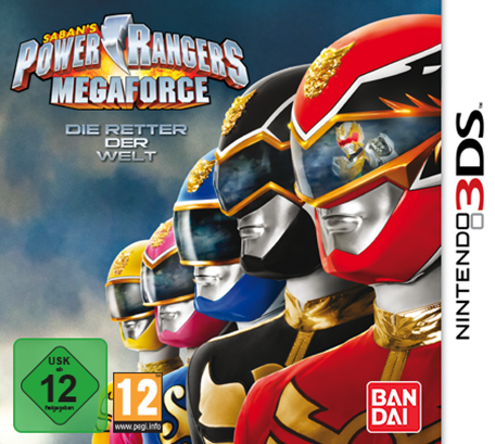 Front Cover for Saban's Power Rangers: Megaforce (Nintendo 3DS) (download release)