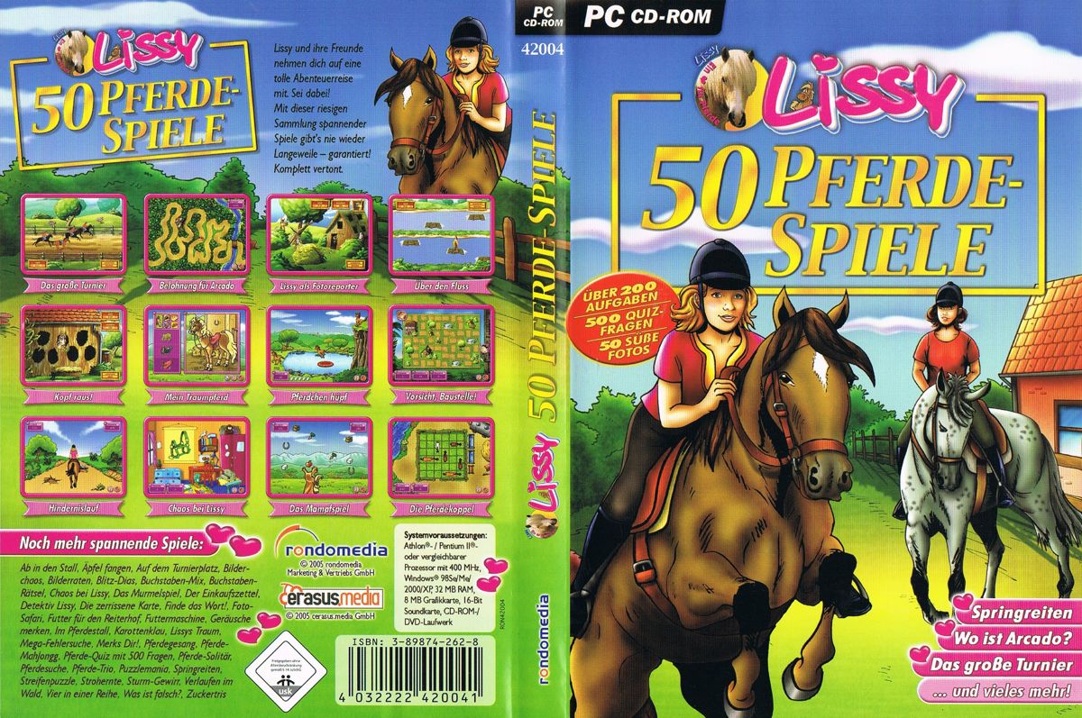 Full Cover for Lissy: 50 Pferde-Spiele (Windows)