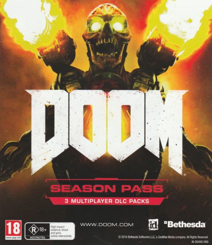 Advertisement for Doom (PlayStation 4): Front