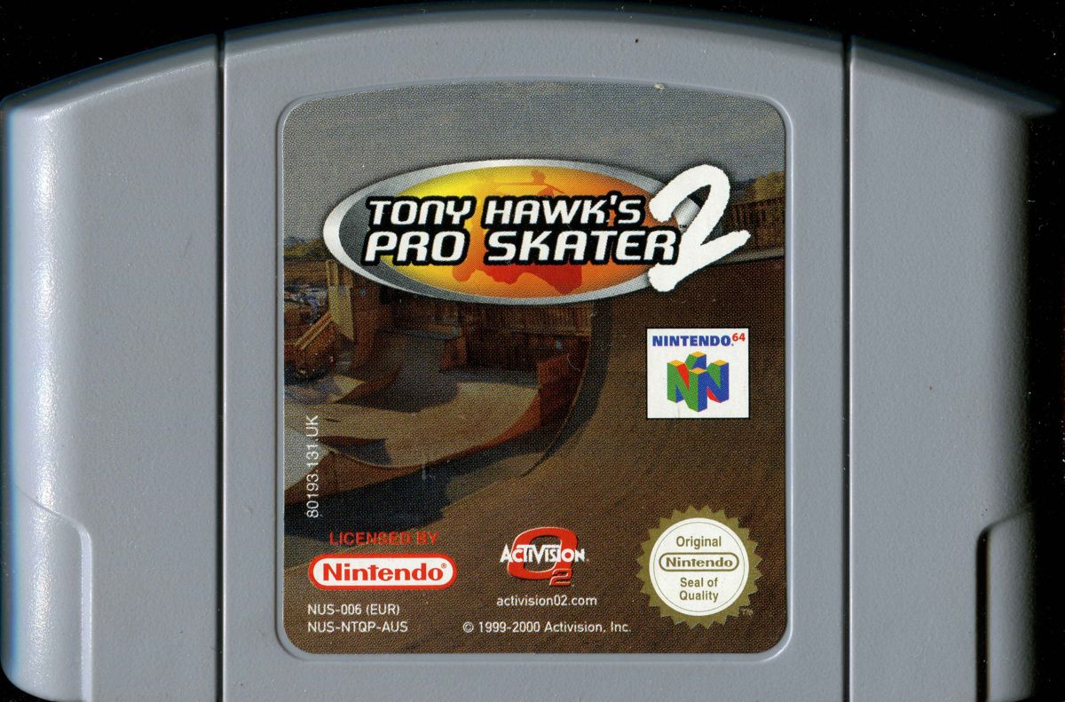 Media for Tony Hawk's Pro Skater 2 (Nintendo 64): Front